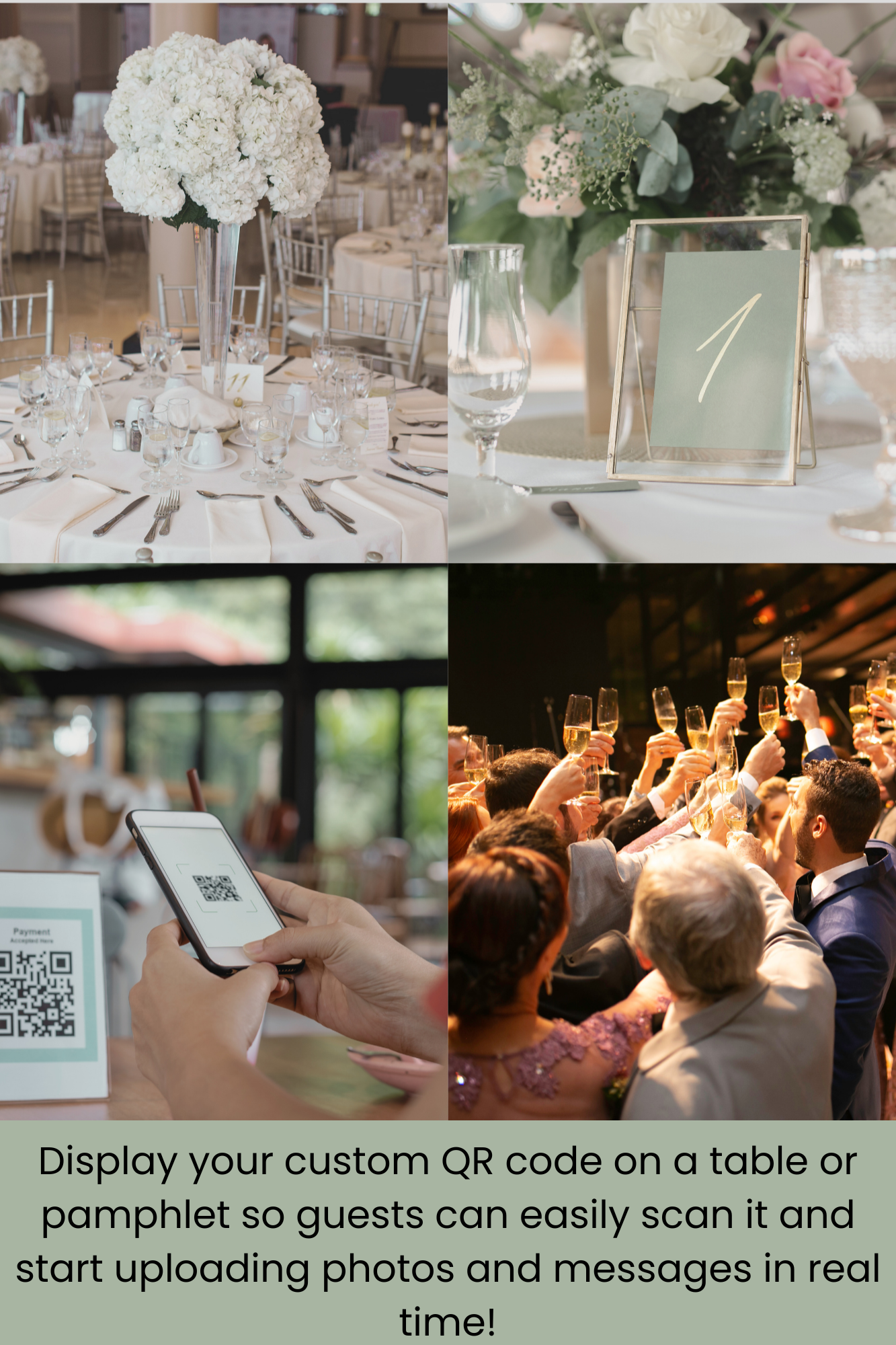 QR on table